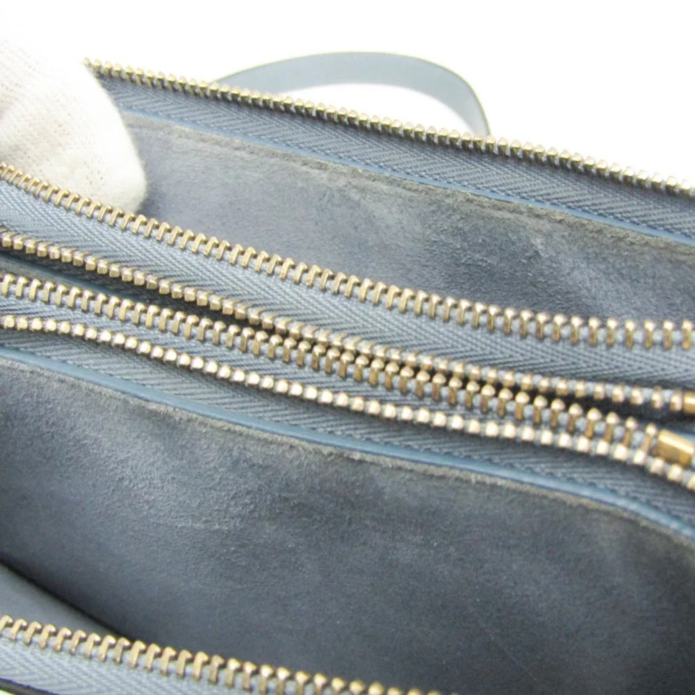 CHRISTIAN DIOR Blue Leather Shoulder Bag - Picture 14 of 16
